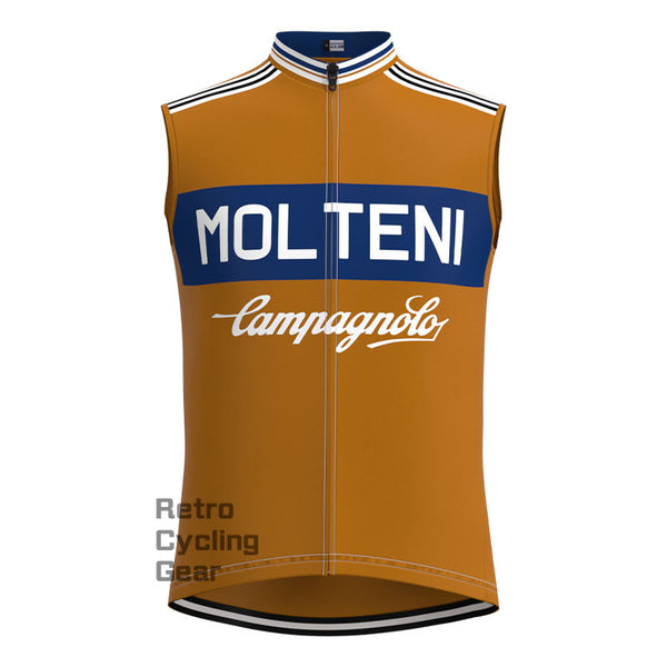 Molteni Brown-Blue Retro Cycling Vest