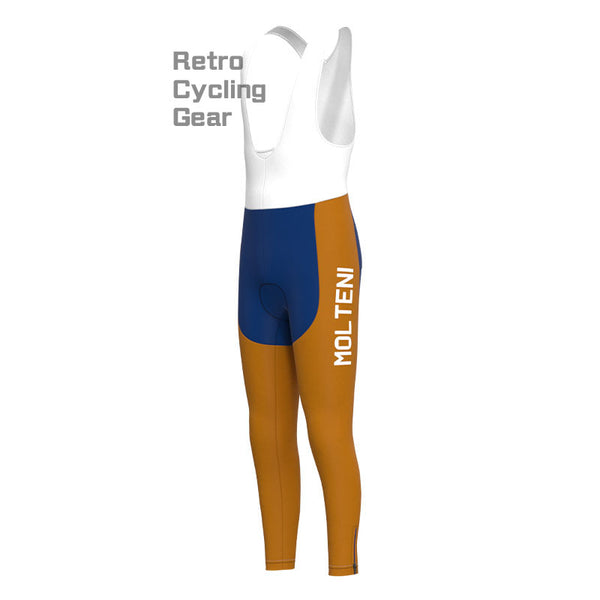 Molteni Brown-Blue Retro Cycling Pants