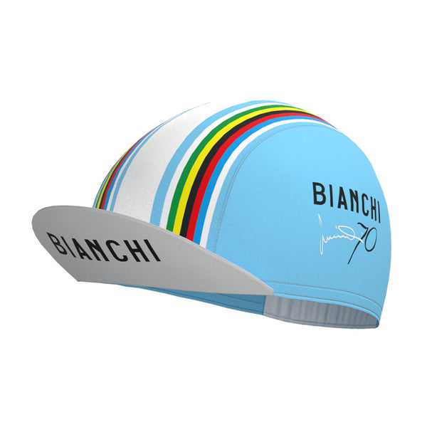 Bianchi Water Blue Retro Cycling Cap