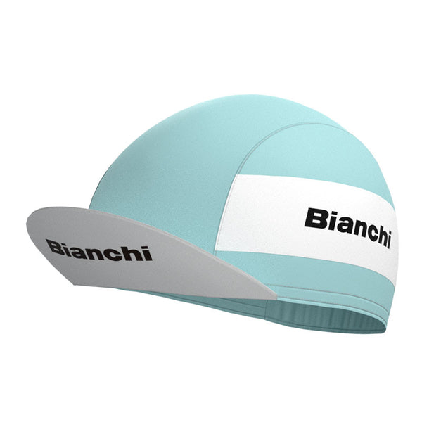 Bianchi Grey Green Retro Cycling Cap